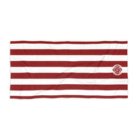 Volunteer Firefighter Striped Beach Towel - firestationstore.com - Home Decor