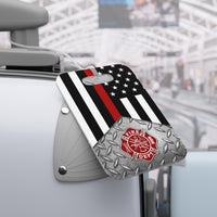 Firefighter Thin Red Line Luggage Bag Tag - firestationstore.com