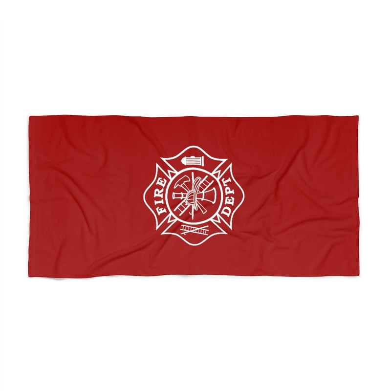 Firefighter Maltese Cross Beach Towel - firestationstore.com